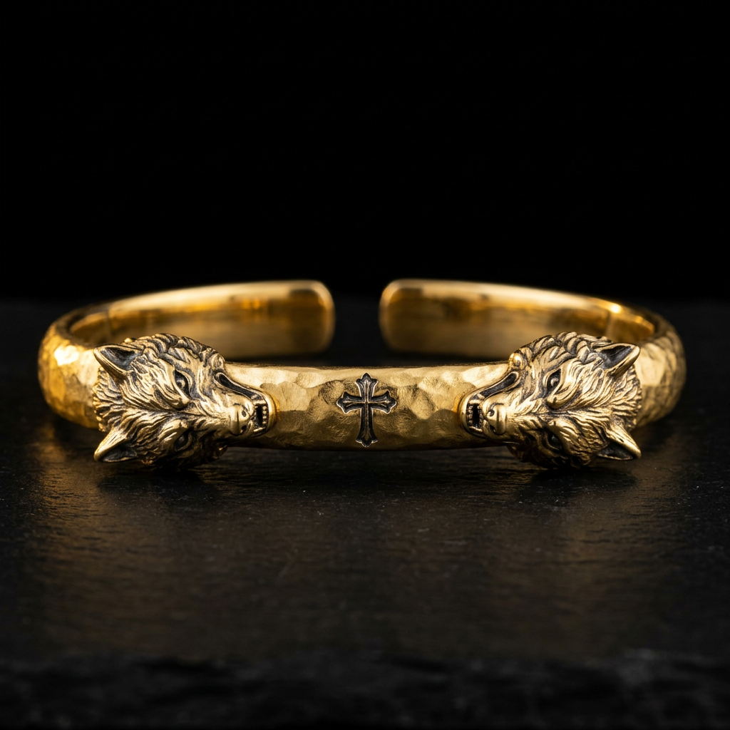 Wolf Cuff Bracelet