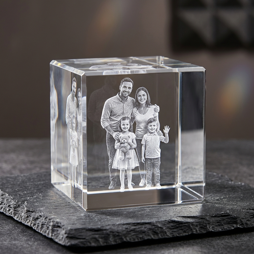 K9 Crystal Photo Cube