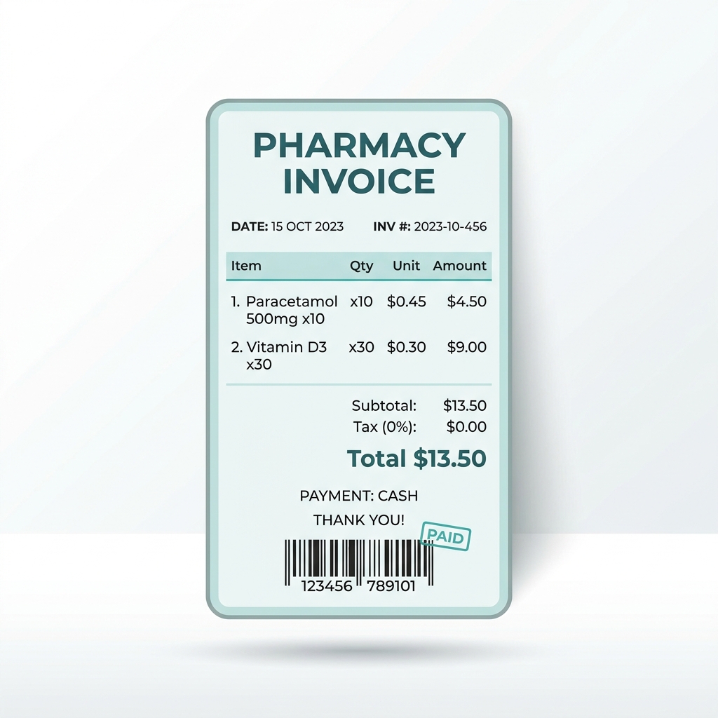 Pharmacy bill