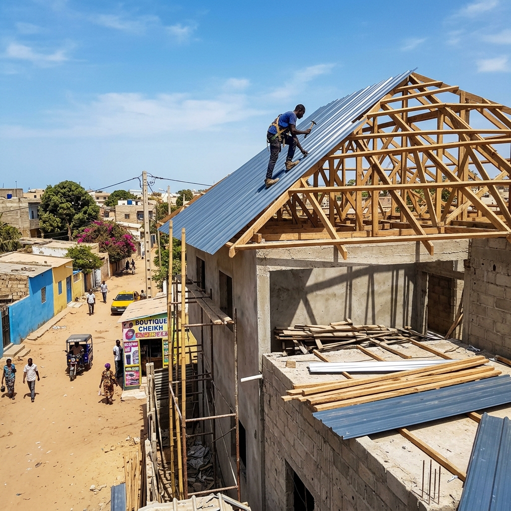 Toiture posée en 3 semaines à Dakar : ce qui a bien marché avec mon entrepreneur