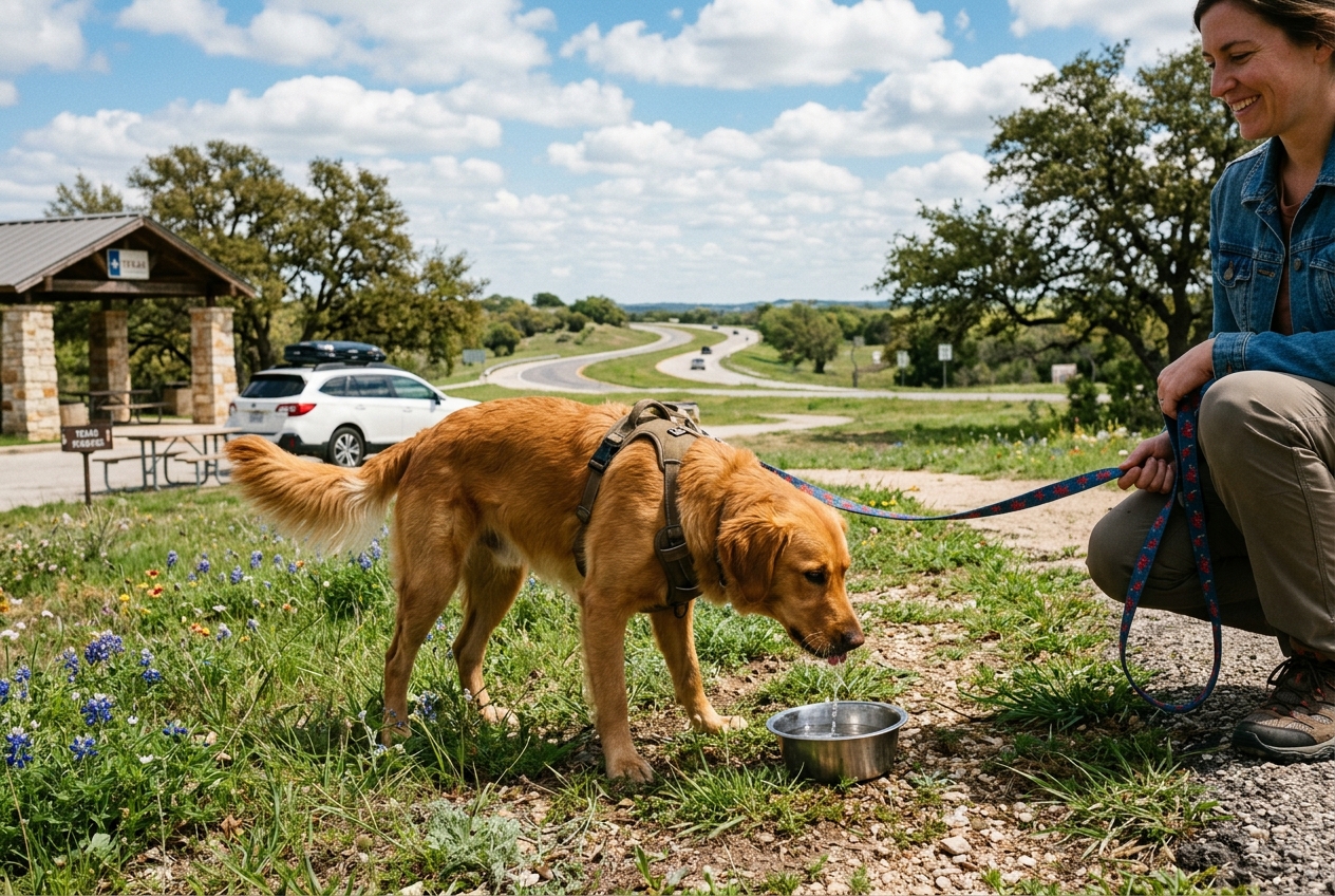 Day 2 — Walks & water on the road