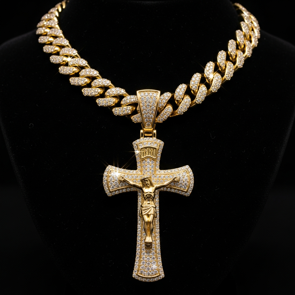 Blood Cross Chain - Gold