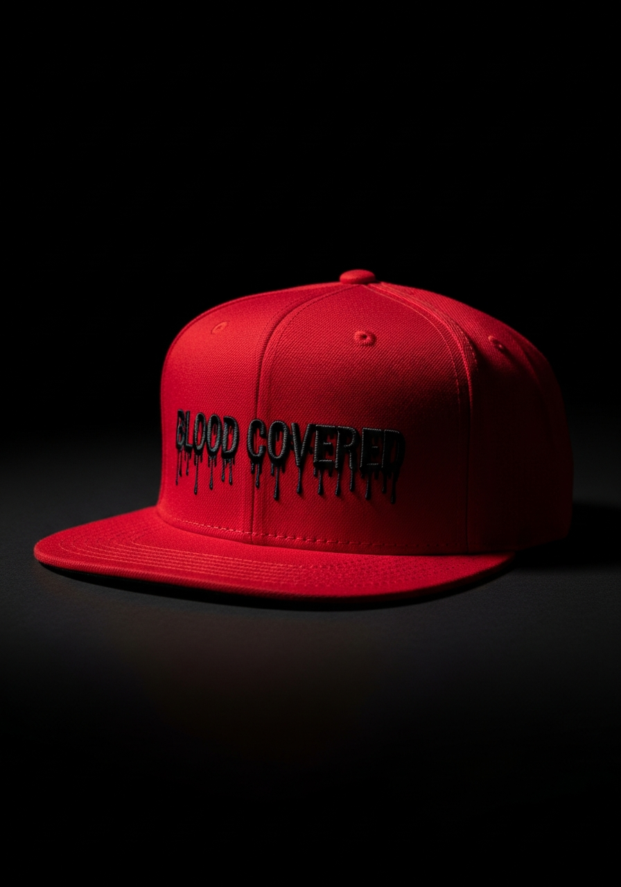 BLOOD COVERED Snapback (Red)
