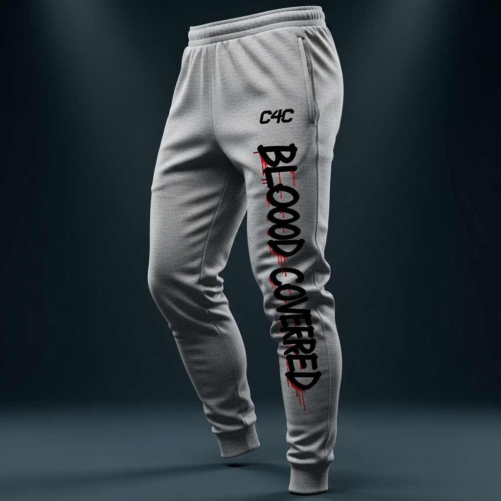 Blood Covered Grey Joggers