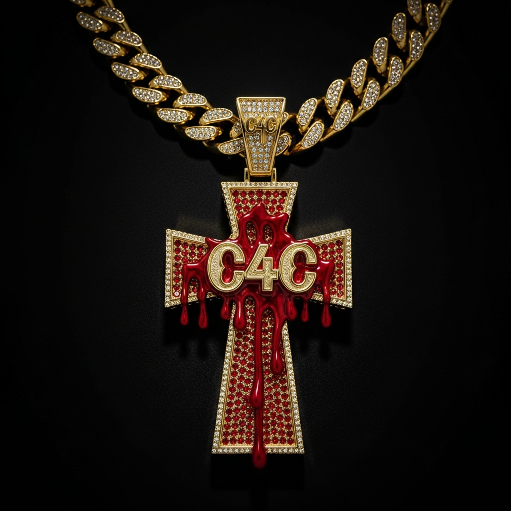 Blood Covered Cuban Link Chain