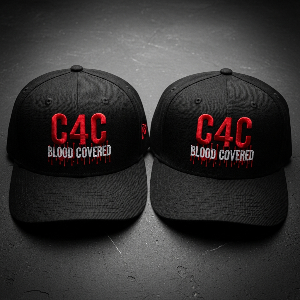 Couples Blood Covered Cap Set