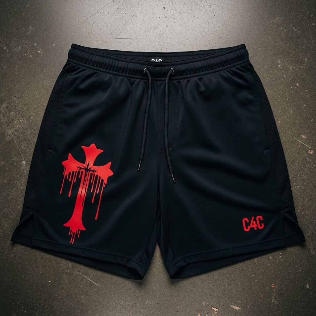 Blood Cross Gym Shorts