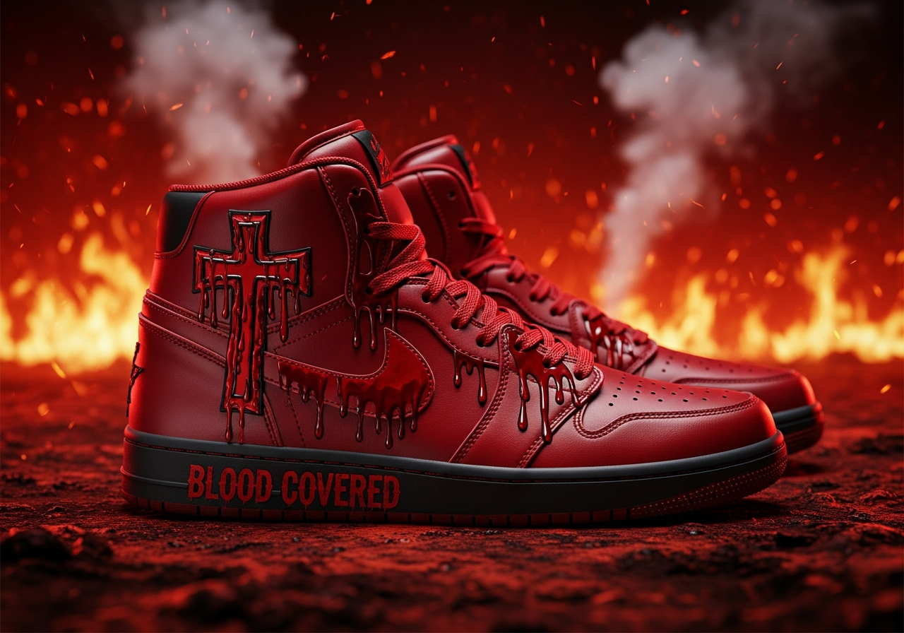 Blood Covered High Tops