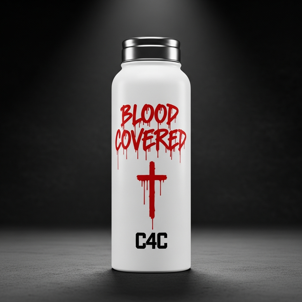 Blood Covered Water Bottle