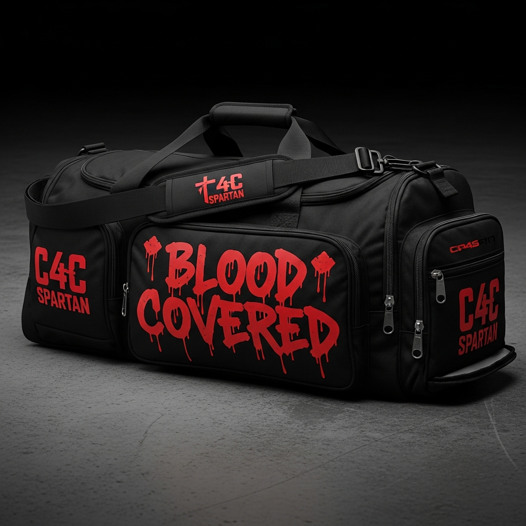 Blood Covered Gym Bag