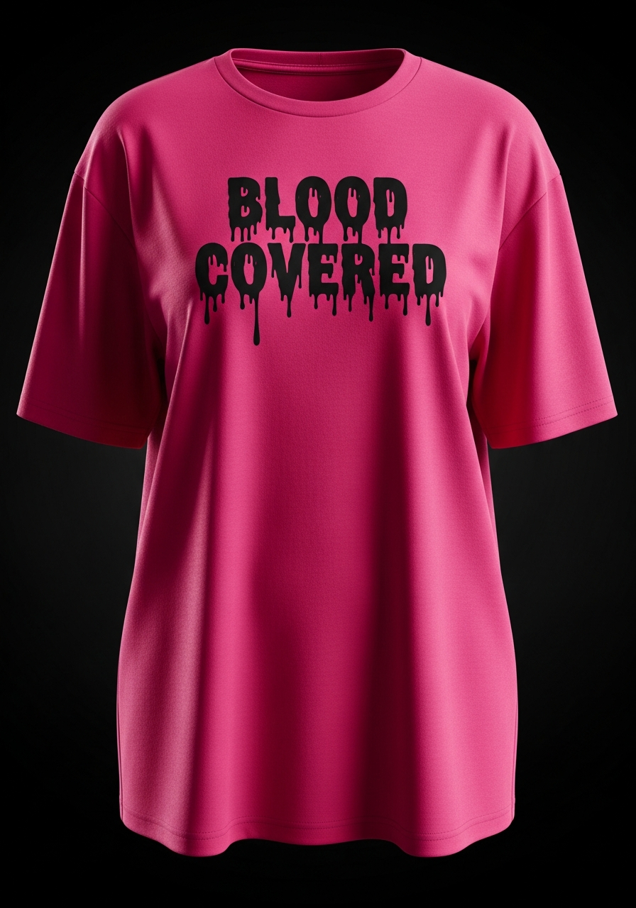 Blood Covered Pink Tee
