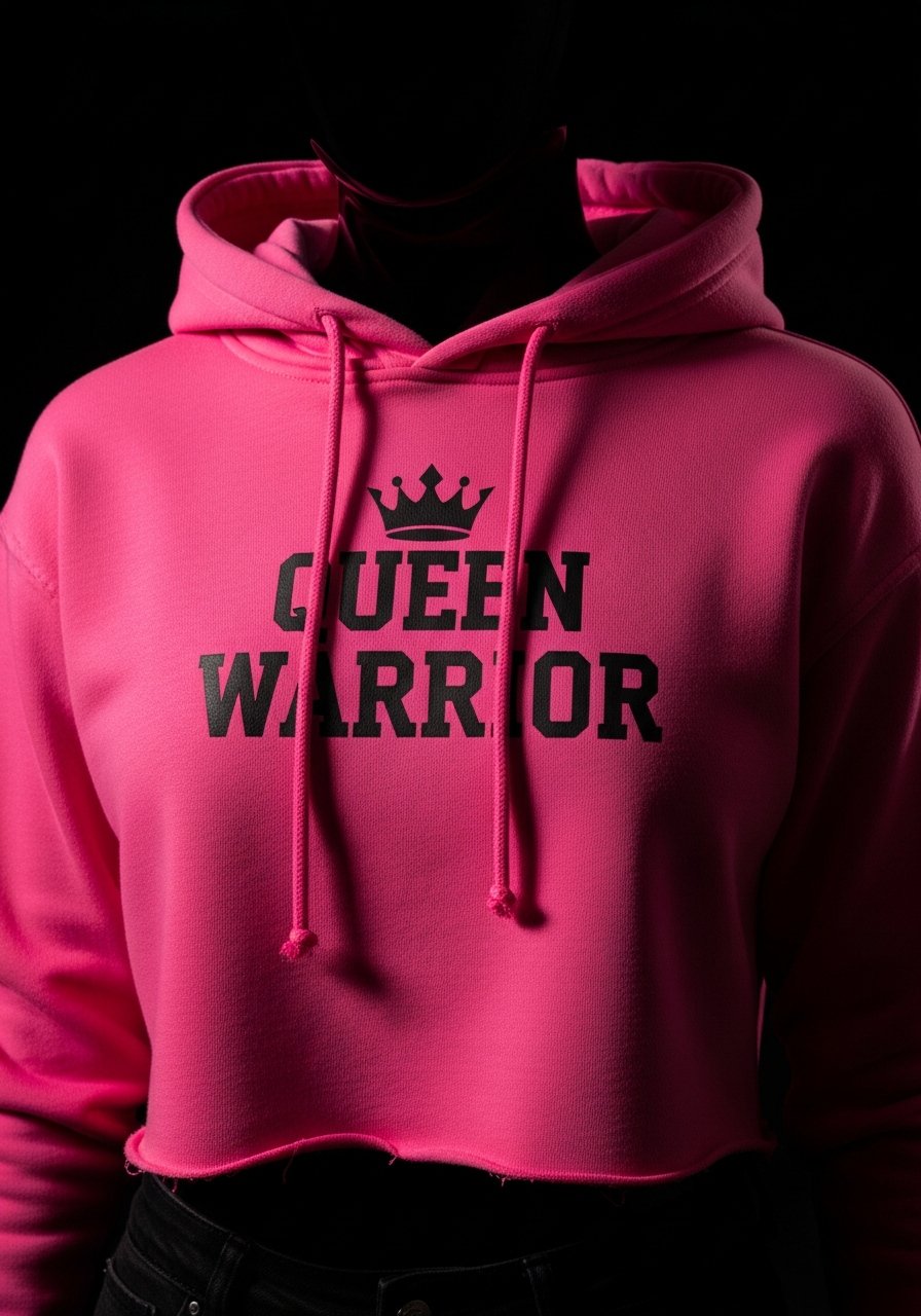 Queen Warrior Crop Hoodie