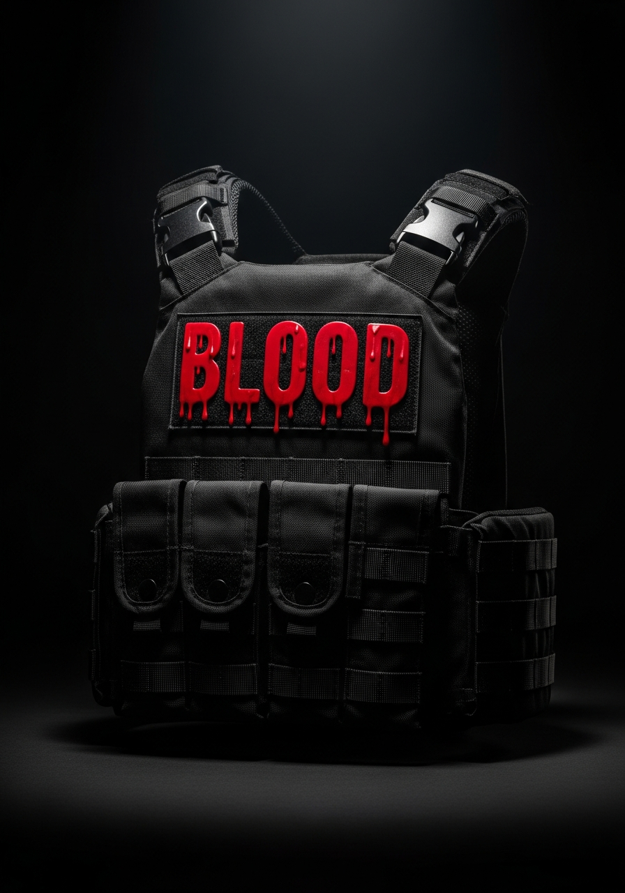 Blood Covered Tactical Vest