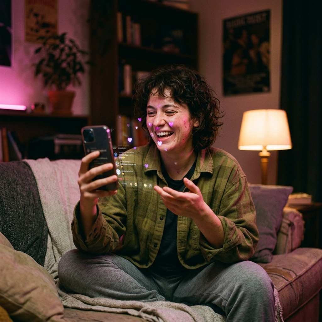 Creator in an interactive live