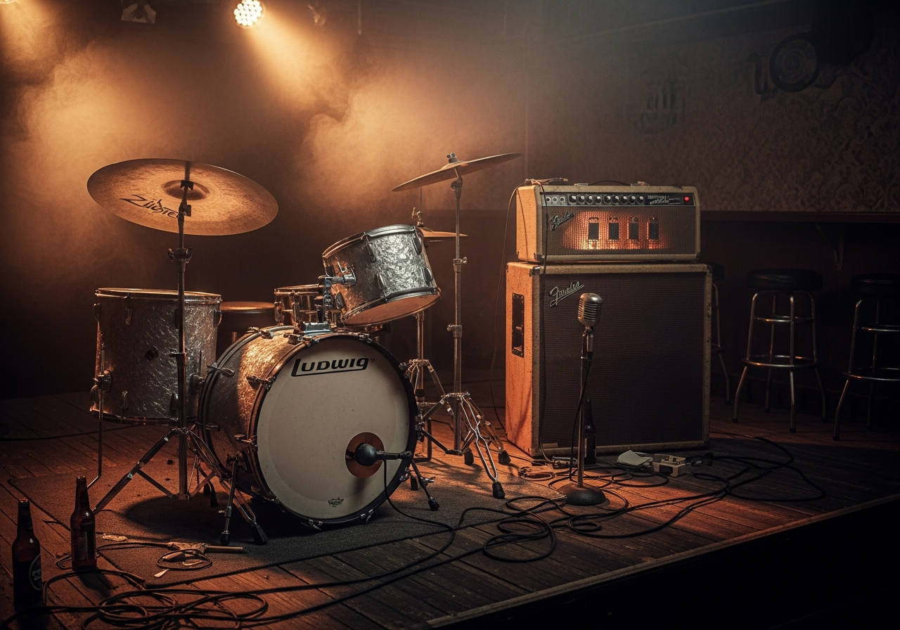 Vintage music gear and amps