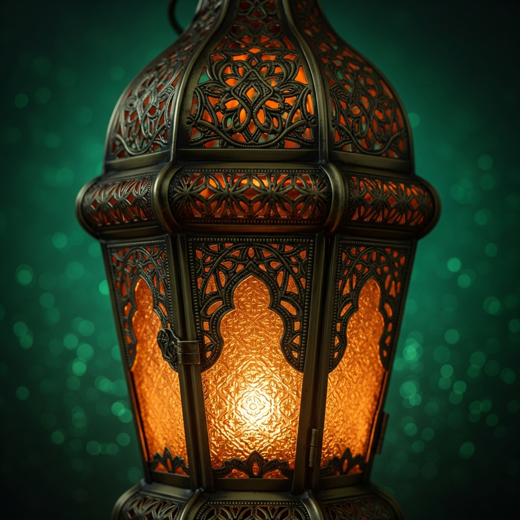 Ornate brass lantern
