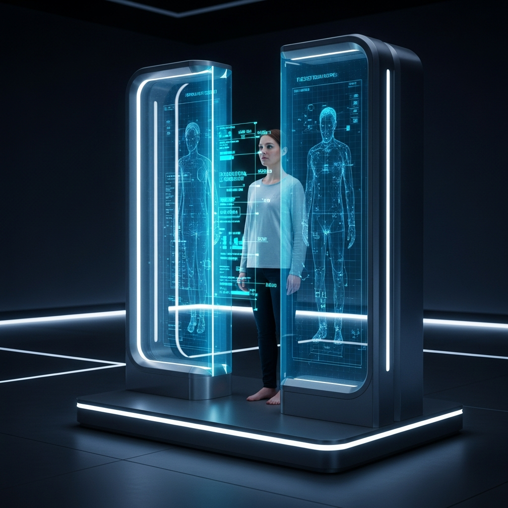 Person scanning clothing with smartphone camera - Step 1 Scan Your Closet