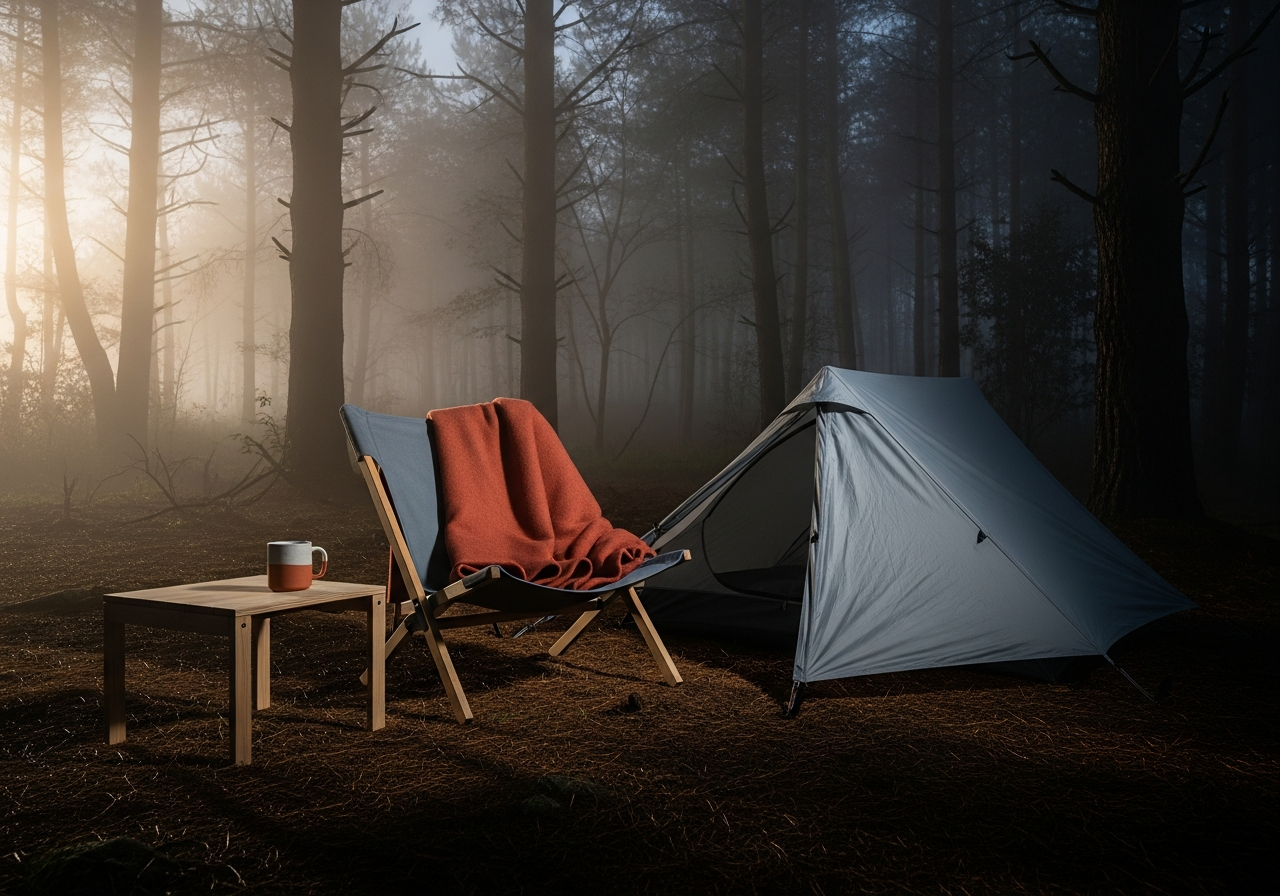 Campsite at dawn
