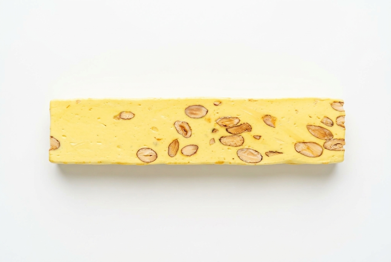 Barre nougat tendre coloré – Citron