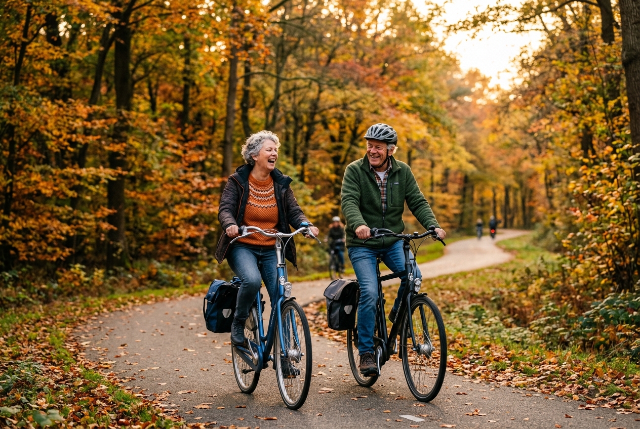 Vitaal ouder worden — samen fietsen in het najaar