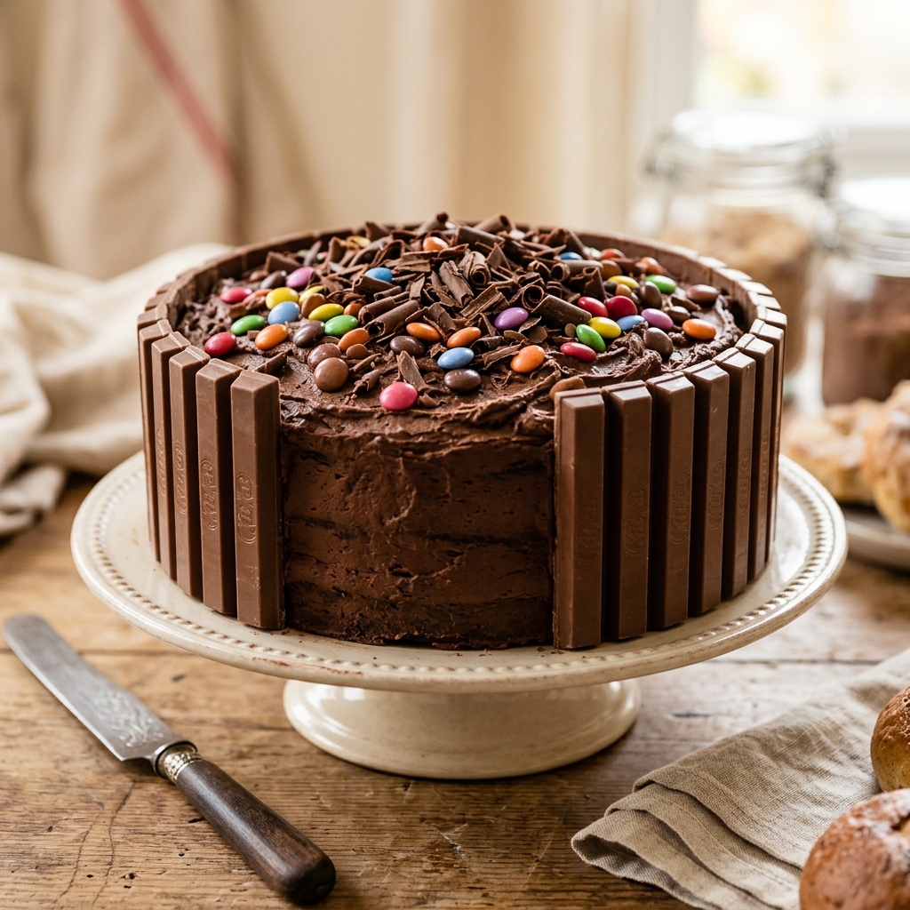 KitKat Gems Chocolate Cake