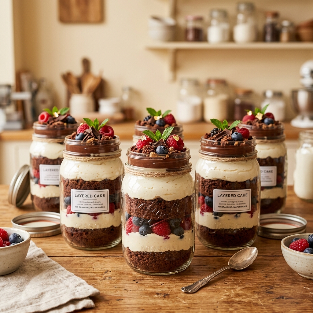 Layered Jar Cakes