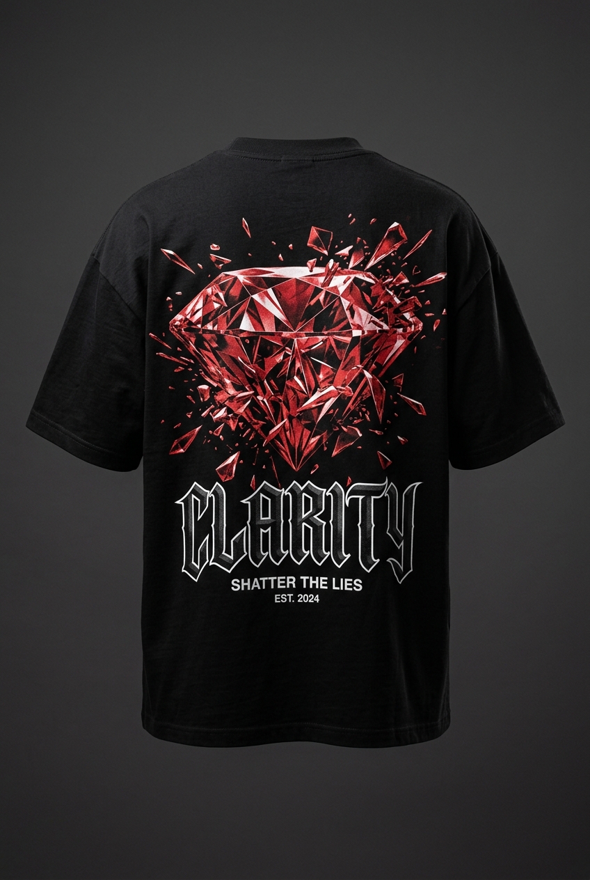 Crystal Vision Tee oversized back print
