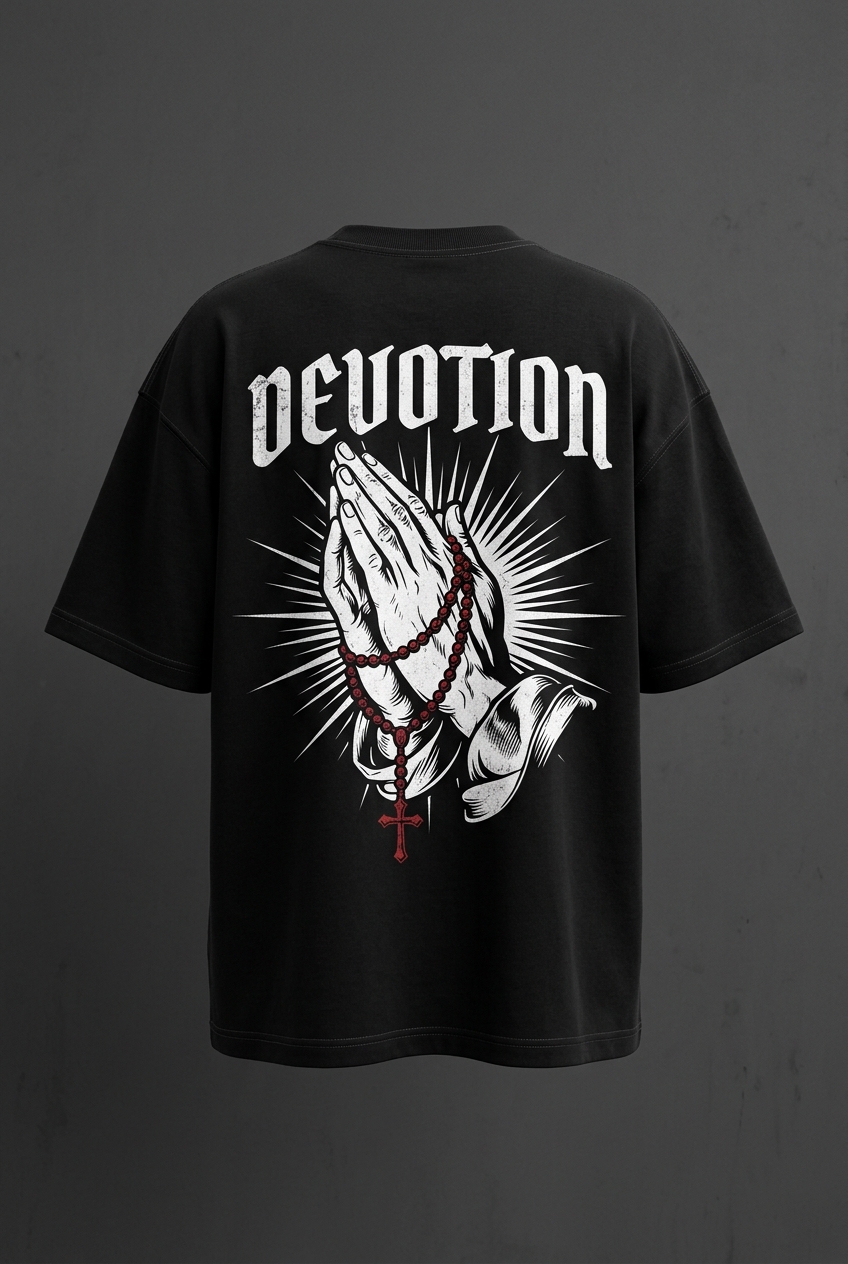Devotion Tee oversized back print