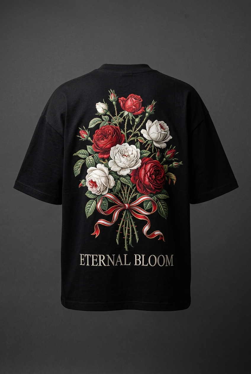 Eternal Bloom Tee oversized back print