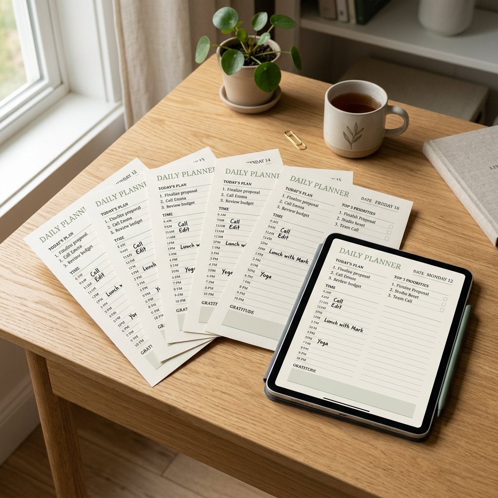 Weekly Planning Template preview