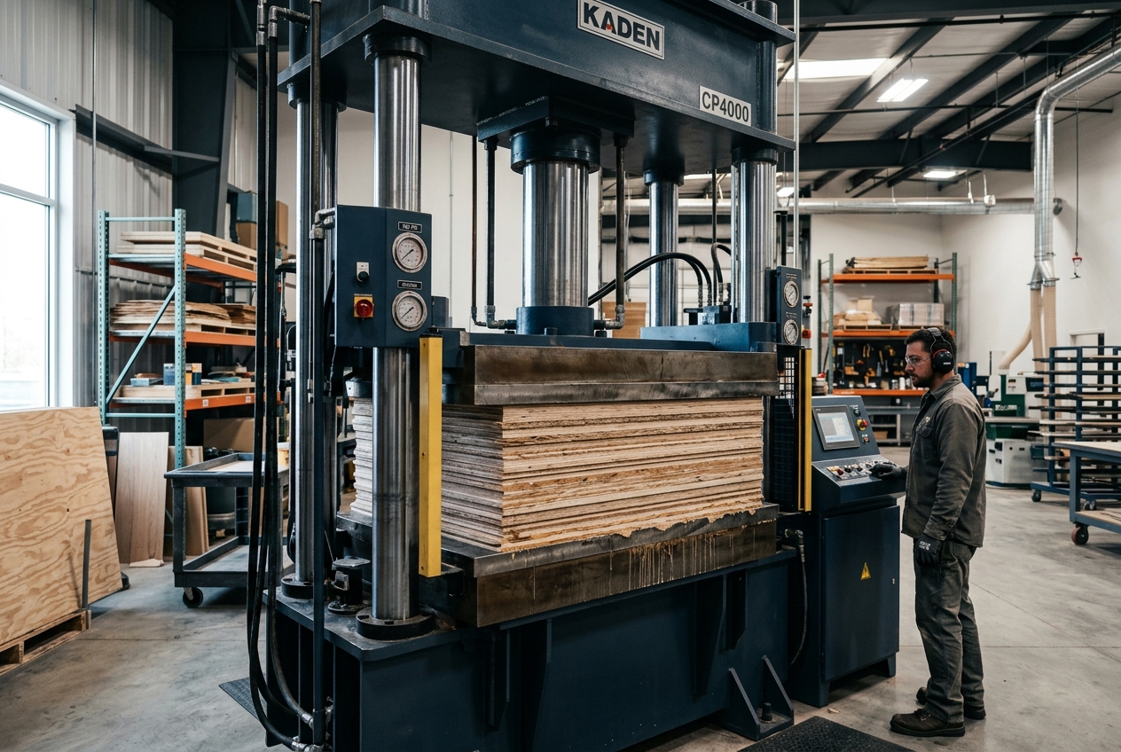 50-ton automatic hydraulic cold press machine laminating plywood panels