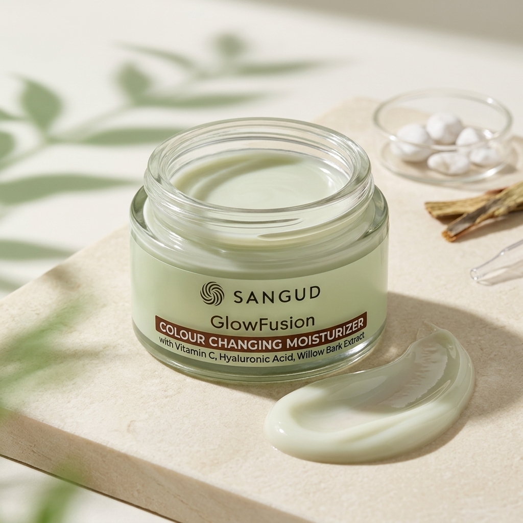 GlowFusion jar with lightweight cream texture