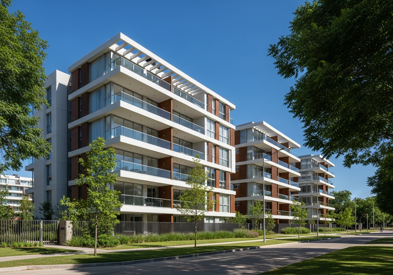 Modern residential building in Argentina