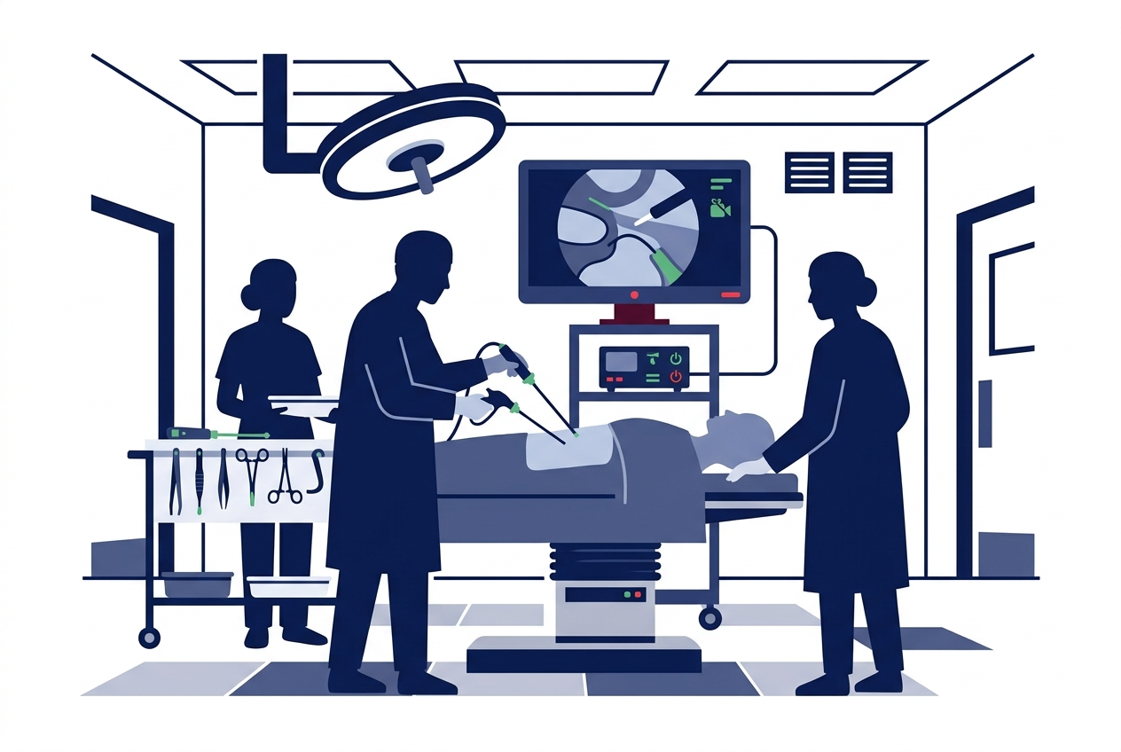 Illustration representing surgical and operating theatre services