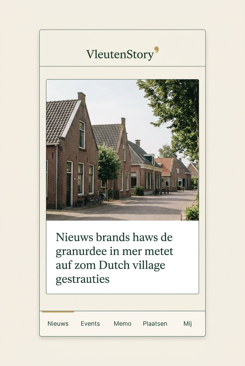 App · rustige, overzichtelijke weergave