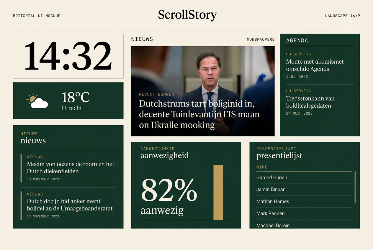 ScrollStory kiosk-dashboard