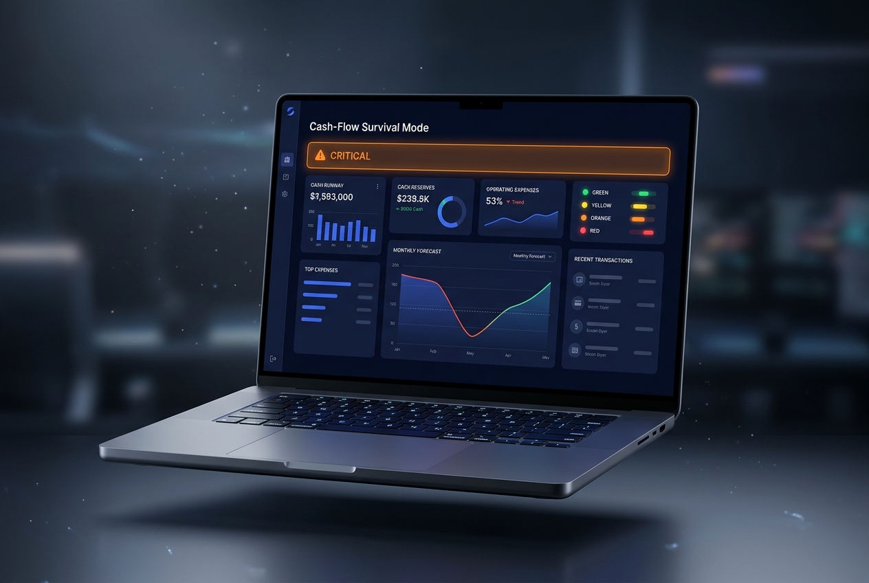 Cash-Flow Survival Mode dashboard