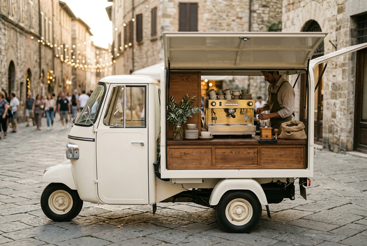 Festino Coffee vintage mobile coffee truck