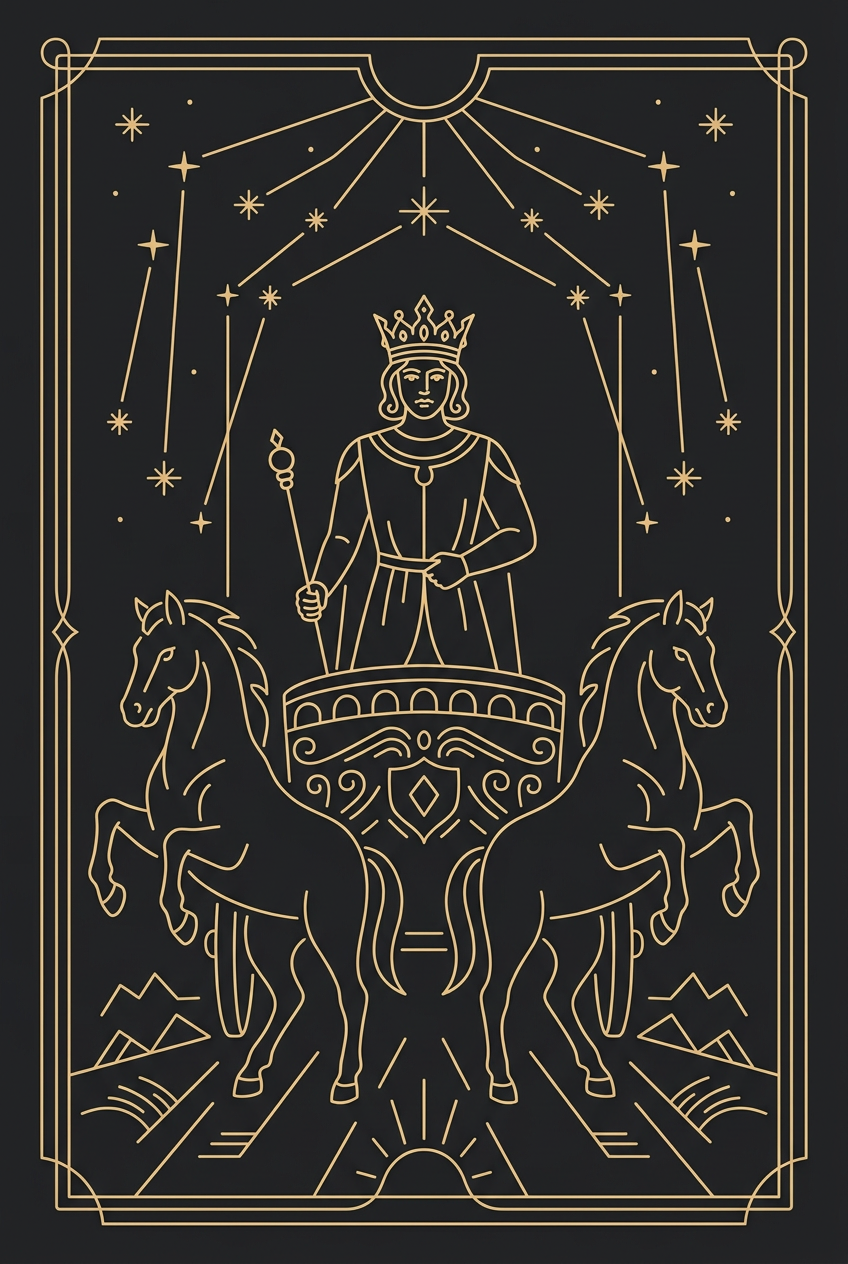 Le Chariot, Tarot de Marseille