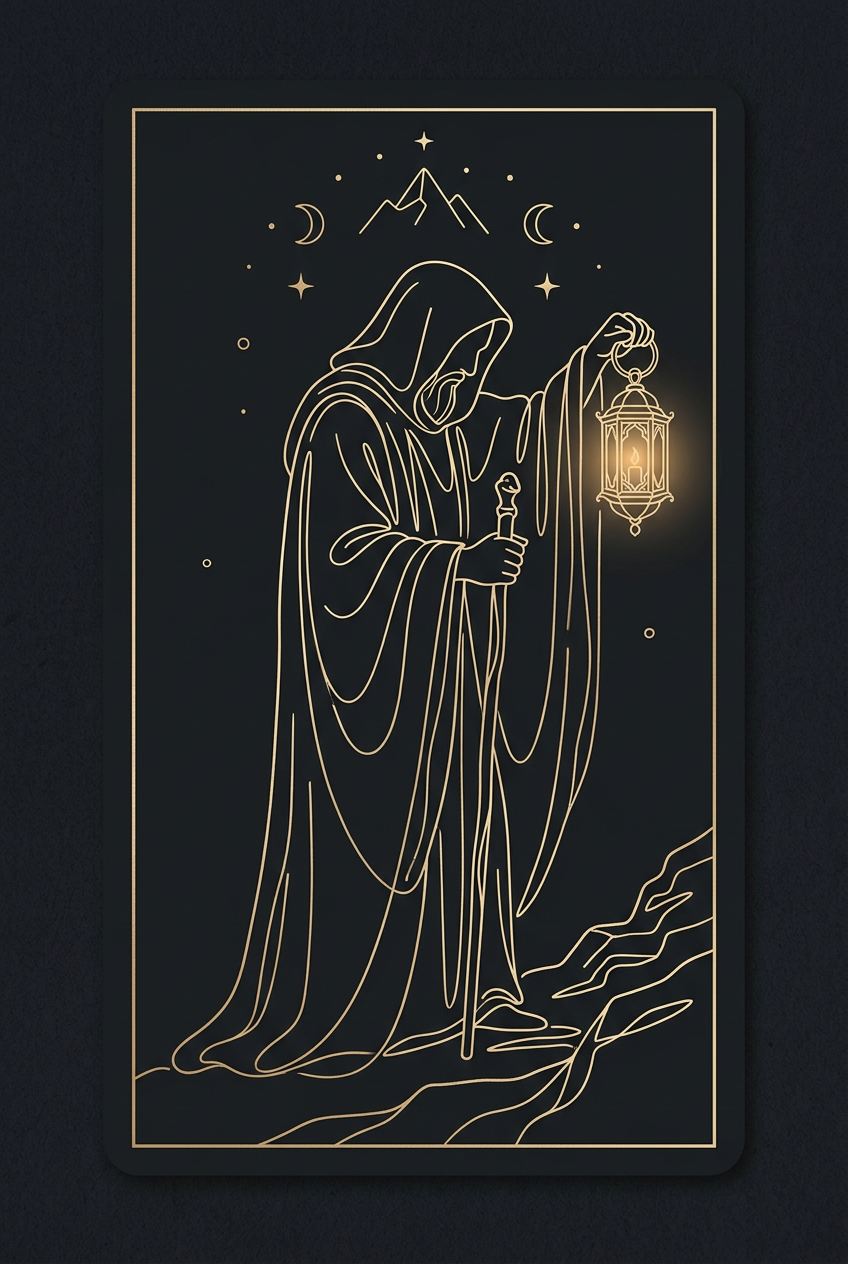 L'Ermite, Tarot de Marseille