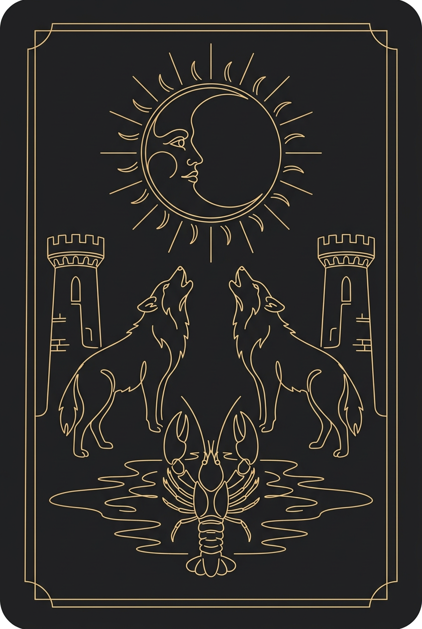 La Lune, Tarot de Marseille