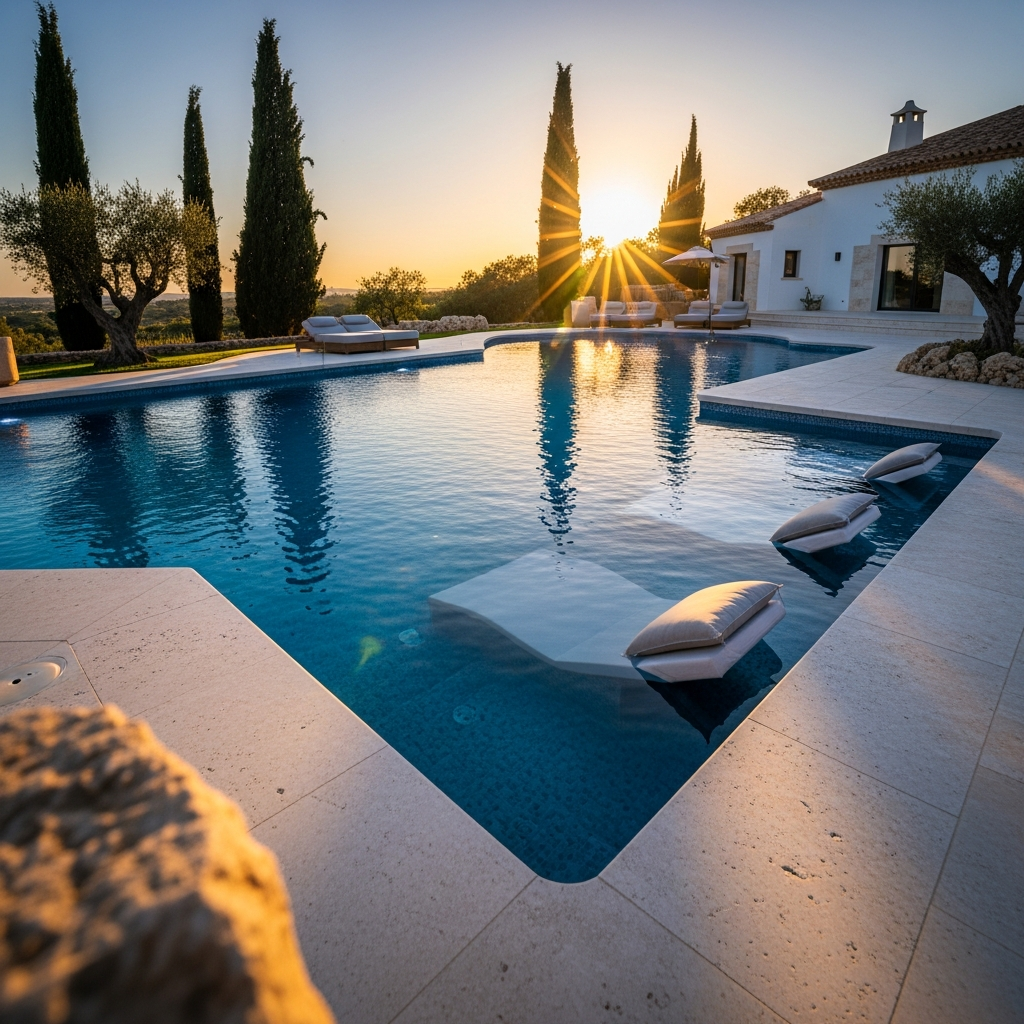 Piscine luxueuse en Méditerranée