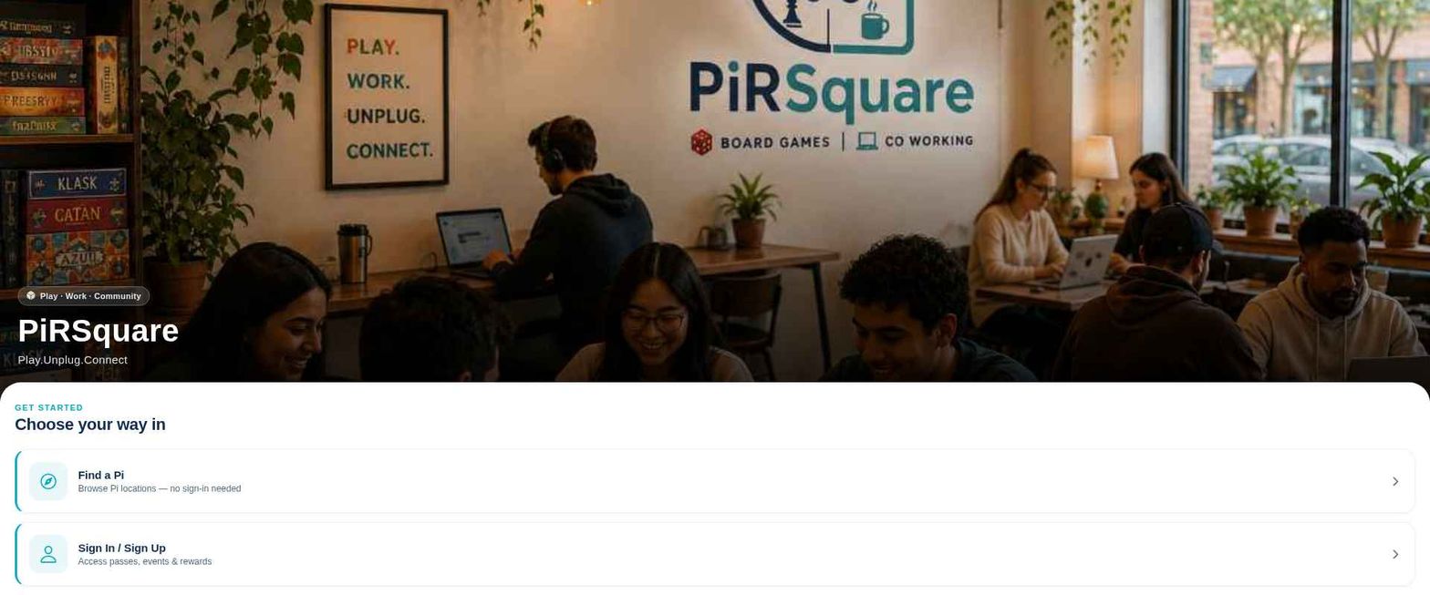 #PiRSquare - Play.Work.Unplug.Connect preview