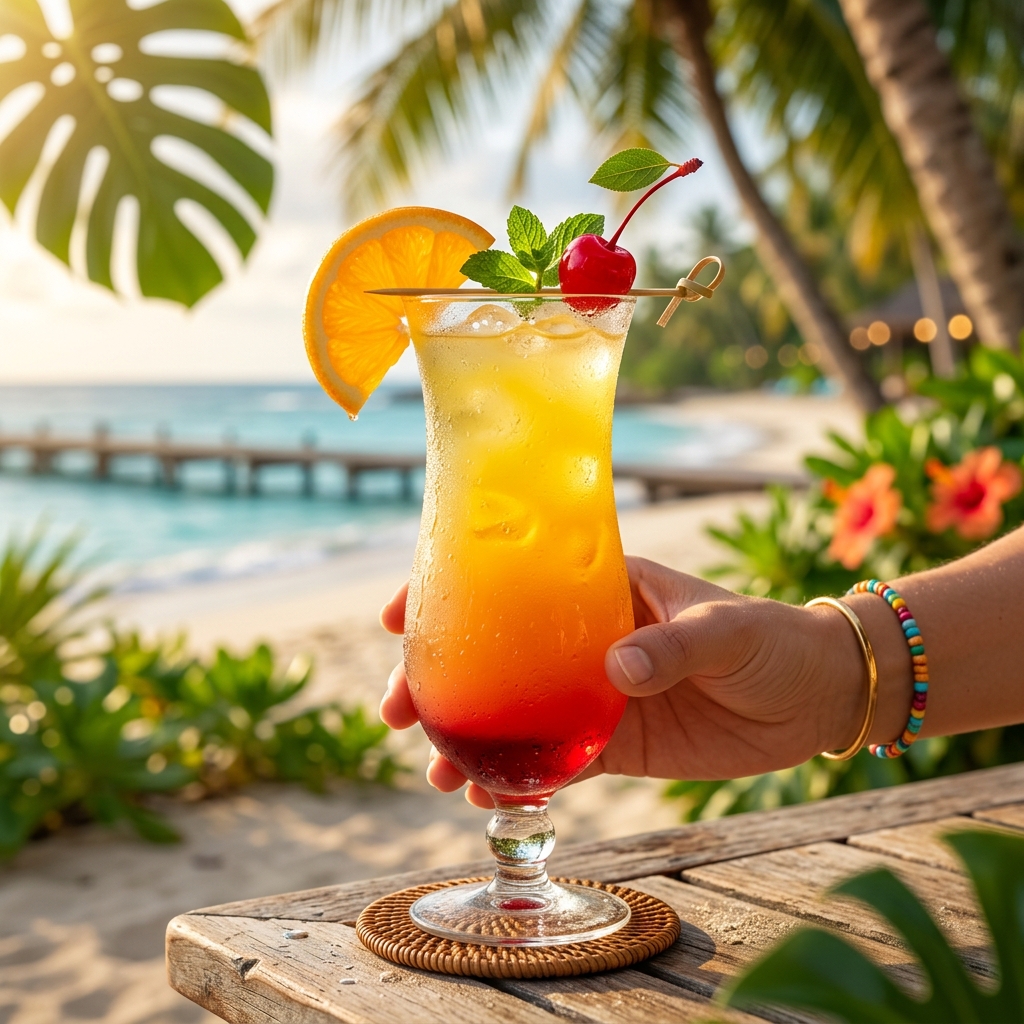 Sir. King Sunrise tropical signature drink