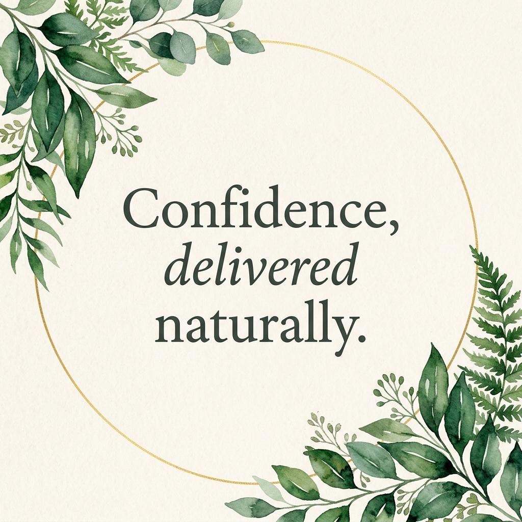 Confidence, delivered naturally
