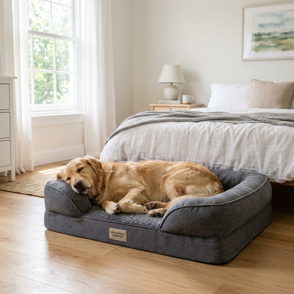 Orthopedisch Memory Foam Hondenbed voor grote honden
