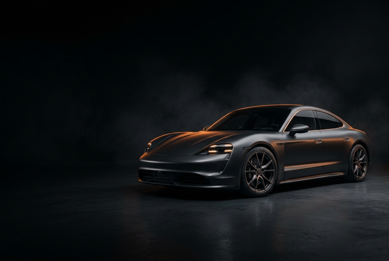 Dark luxury car reviewed by CarLens before purchase