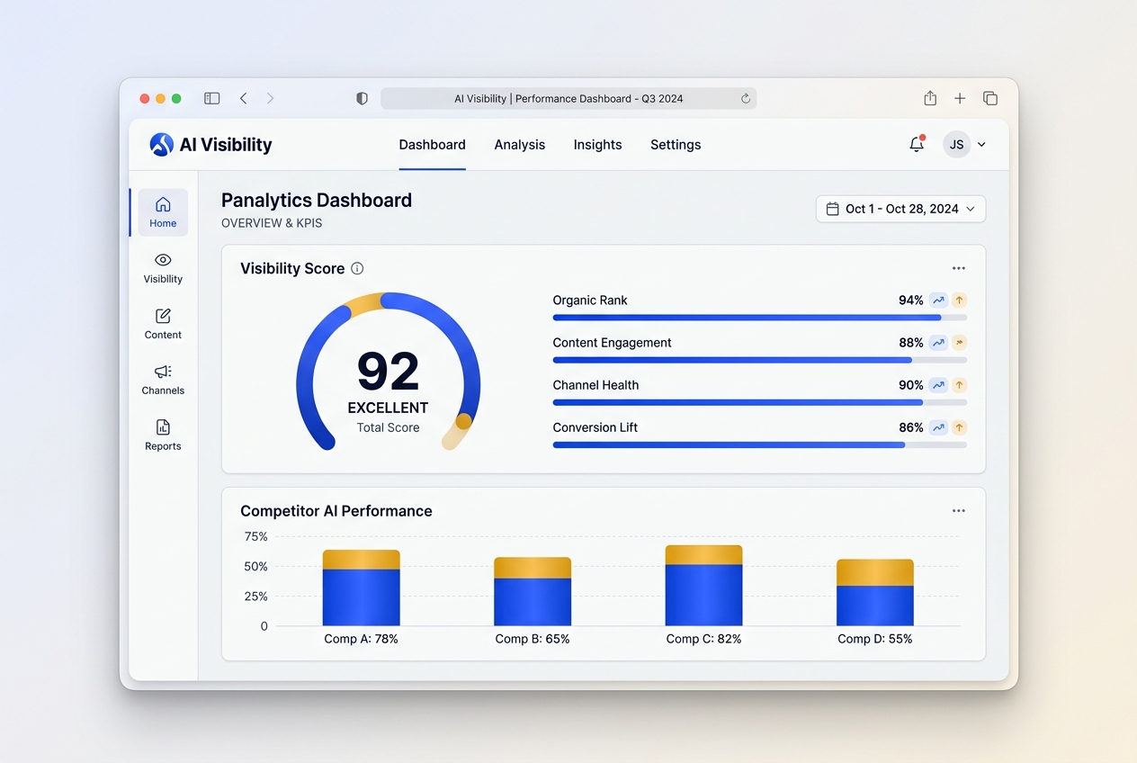 Gelio AI dashboard preview