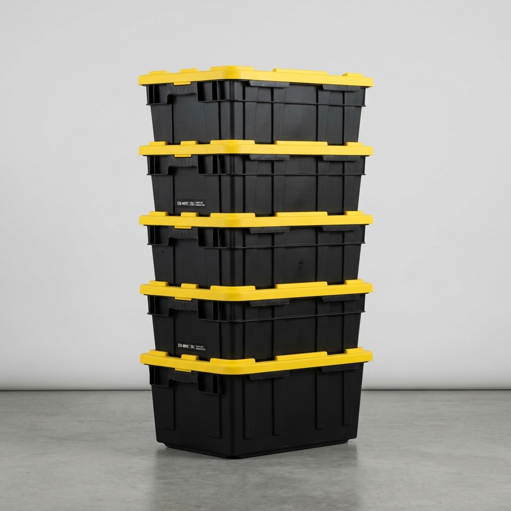 Stacked Color Crate totes