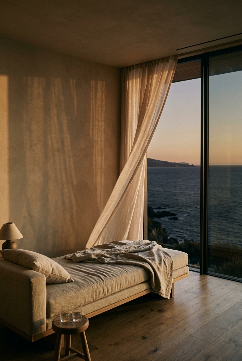 Soft light and shadow in a calm interior